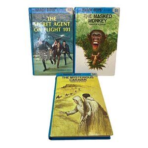 The Masked Monkey,￼ Hardy Boys, The Mysterious Caravan￼￼, The Secret Agent....